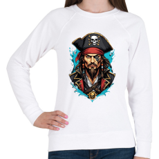 PRINTFASHION Kalóz - Női pulóver - Fehér