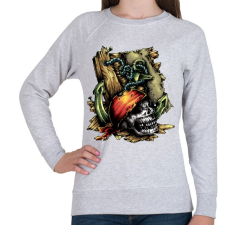 PRINTFASHION Kalóz - Női pulóver - Sport szürke női pulóver, kardigán