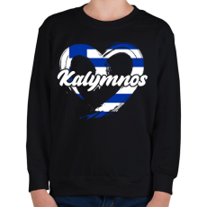 PRINTFASHION Kalymnos - Gyerek pulóver - Fekete
