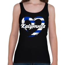 PRINTFASHION Kalymnos - Női atléta - Fekete női trikó