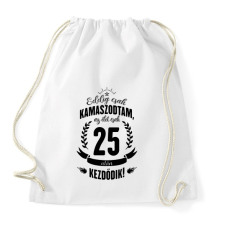 PRINTFASHION kamasz-25-black - Sportzsák, Tornazsák - Fehér tornazsák