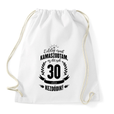 PRINTFASHION kamasz-30-black - Sportzsák, Tornazsák - Fehér tornazsák