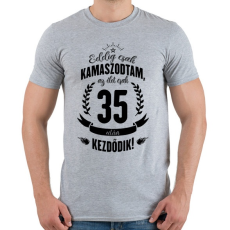 PRINTFASHION kamasz-35-black - Férfi póló - Sport szürke