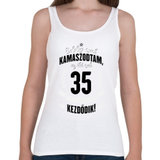 PRINTFASHION kamasz-35-black-white - Női atléta - Fehér