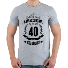PRINTFASHION kamasz-40-black - Férfi póló - Sport szürke