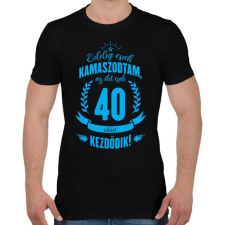 PRINTFASHION kamasz-40-cyan - Férfi póló - Fekete férfi póló