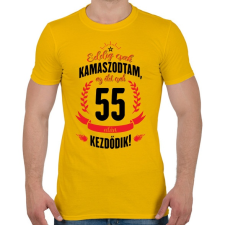 PRINTFASHION kamasz-55-black-red - Férfi póló - Sárga férfi póló