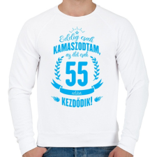 PRINTFASHION kamasz-55-cyan - Férfi pulóver - Fehér férfi pulóver, kardigán