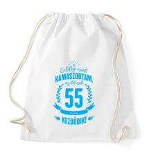 PRINTFASHION kamasz-55-cyan - Sportzsák, Tornazsák - Fehér tornazsák