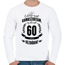 PRINTFASHION kamasz-60-black - Férfi pulóver - Fehér
