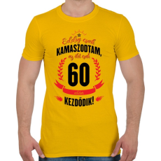 PRINTFASHION kamasz-60-black-red - Férfi póló - Sárga