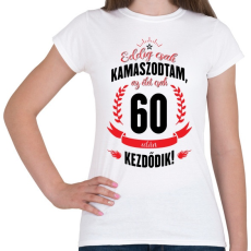 PRINTFASHION kamasz-60-black-red - Női póló - Fehér