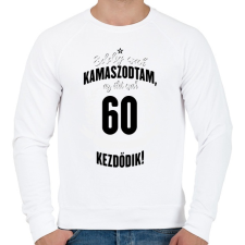PRINTFASHION kamasz-60-black-white - Férfi pulóver - Fehér férfi pulóver, kardigán