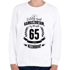 PRINTFASHION kamasz-65-black - Gyerek pulóver - Fehér