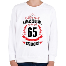 PRINTFASHION kamasz-65-black-red - Gyerek pulóver - Fehér