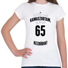 PRINTFASHION kamasz-65-black-white - Női póló - Fehér női póló