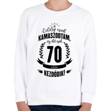 PRINTFASHION kamasz-70-black - Gyerek pulóver - Fehér gyerek pulóver, kardigán