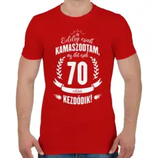 PRINTFASHION kamasz-70-white - Férfi póló - Piros