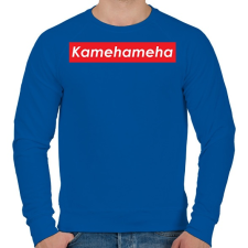 PRINTFASHION Kamehameha - Férfi pulóver - Királykék férfi pulóver, kardigán