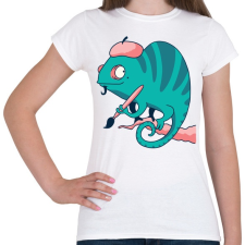 PRINTFASHION Kaméleon - Női póló - Fehér női póló