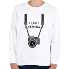 PRINTFASHION Kamerám helye - Gyerek pulóver - Fehér gyerek pulóver, kardigán
