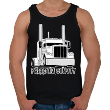 PRINTFASHION Kamion - Férfi atléta - Fekete atléta, trikó