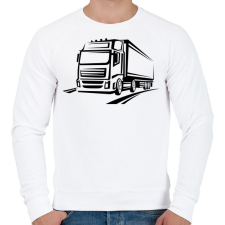 PRINTFASHION Kamion - Férfi pulóver - Fehér férfi pulóver, kardigán