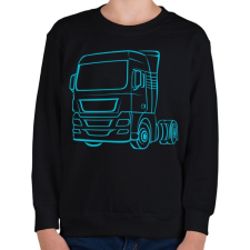 PRINTFASHION Kamion - Gyerek pulóver - Fekete gyerek pulóver, kardigán