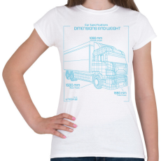 PRINTFASHION Kamion - Női póló - Fehér