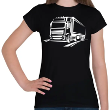 PRINTFASHION Kamion  - Női póló - Fekete női póló