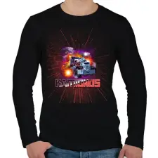 PRINTFASHION KAMIONOS 2 - Férfi hosszú ujjú póló - Fekete férfi póló