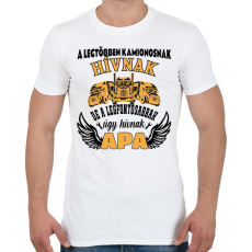 PRINTFASHION Kamionos apa - Férfi póló - Fehér