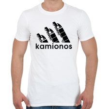 PRINTFASHION Kamionos - Férfi póló - Fehér férfi póló