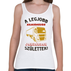 PRINTFASHION Kamionos szülinapja január - Női atléta - Fehér