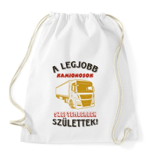 PRINTFASHION Kamionos szülinapja szeptember - Sportzsák, Tornazsák - Fehér tornazsák
