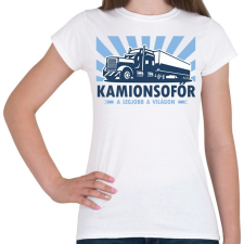 PRINTFASHION Kamionsofőr - a legjobb a világon - Női póló - Fehér női póló