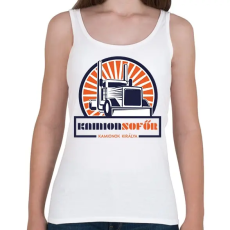 PRINTFASHION Kamionsofőr - Kamionok királya - Női atléta - Fehér