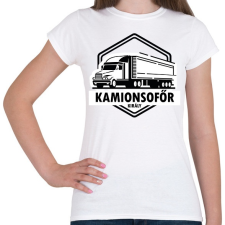 PRINTFASHION Kamionsofőr király - Női póló - Fehér női póló