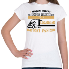 PRINTFASHION Kamiont vezetnek - Női póló - Fehér