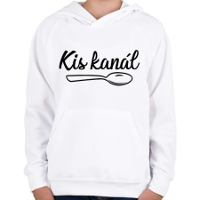 PRINTFASHION Kanál páros - kis kanál 1 - Gyerek kapucnis pulóver - Fehér gyerek pulóver, kardigán