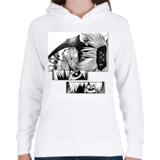PRINTFASHION Kaneki minta (Tokyo Ghoul) - Női kapucnis pulóver - Fehér női pulóver, kardigán