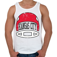 PRINTFASHION Kansas city - Férfi atléta - Fehér atléta, trikó