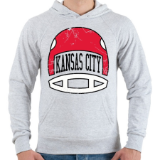 PRINTFASHION Kansas city - Férfi kapucnis pulóver - Sport szürke férfi pulóver, kardigán