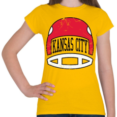 PRINTFASHION Kansas city - Női póló - Sárga