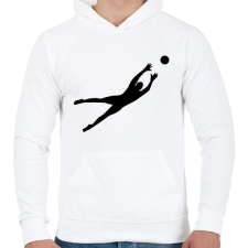 PRINTFASHION Kapus 2 - Férfi kapucnis pulóver - Fehér férfi pulóver, kardigán