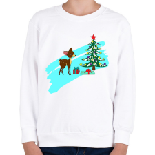 PRINTFASHION Karácsony1 - Gyerek pulóver - Fehér gyerek pulóver, kardigán