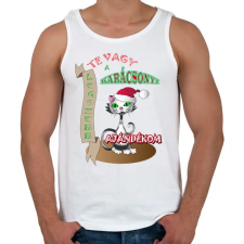 PRINTFASHION Karácsony2 - Férfi atléta - Fehér atléta, trikó