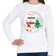 PRINTFASHION Karácsony3 - Női pulóver - Fehér