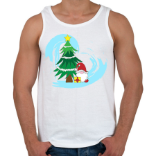 PRINTFASHION Karácsony4 - Férfi atléta - Fehér atléta, trikó