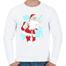 PRINTFASHION Karácsony5 - Férfi pulóver - Fehér